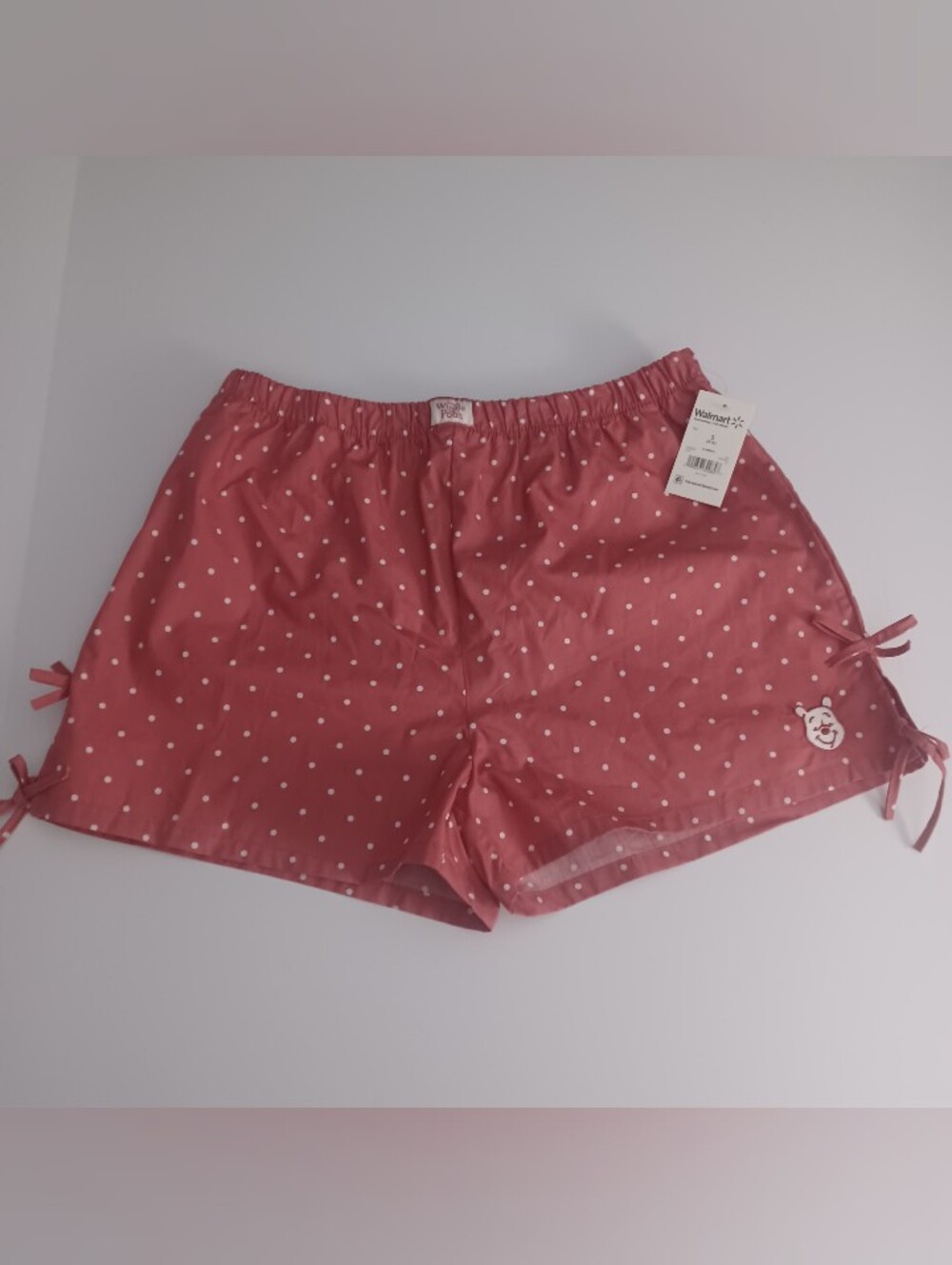 Disney Pooh Bear Polka Dot Sleep Shorts Sz S